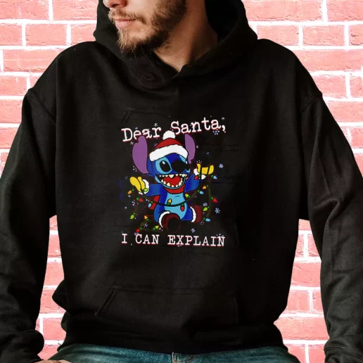 Streetwear Hoodie ilo and Stitch Christmas Dear Santa I Can Explain Cool Xmas Gifts 1