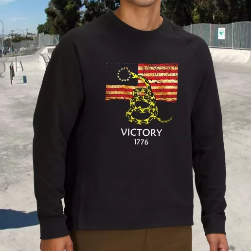 Streetwear Sweatshirt Betsy Ross Flag American Victory 1776 Army Veterans Day Gifts 1