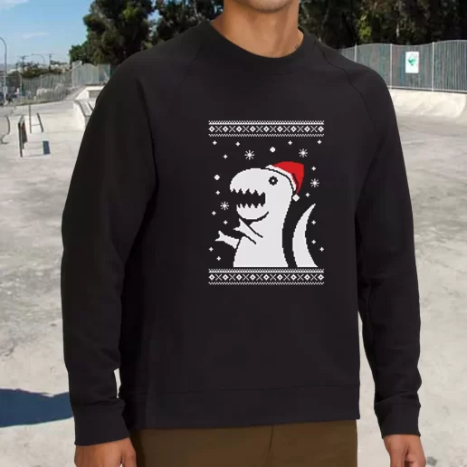 Streetwear Sweatshirt Big Trex Santa Xmas Life Sweater 1