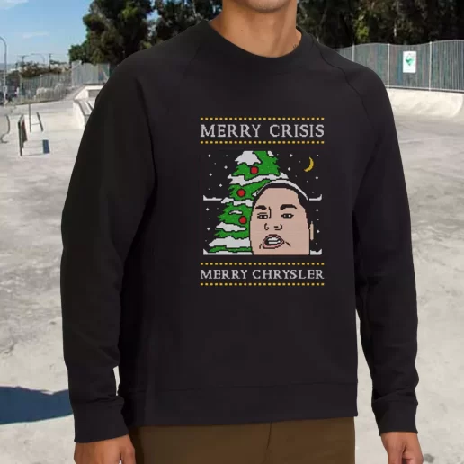 Streetwear Sweatshirt Christine Sydelko Merry Crimus Crisis Chrysler Christmas Xmas Life Sweater 1