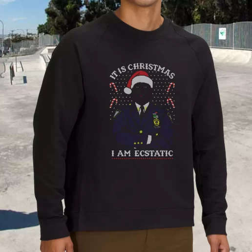 Streetwear Sweatshirt Christmas Captain Raymond Holt I Am Ecstatic Xmas Life Sweater 1