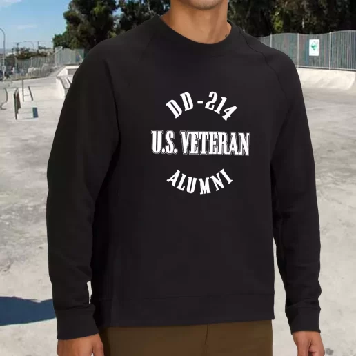 Streetwear Sweatshirt DD 214 Alumni US Veteran Army Veterans Day Gifts 1