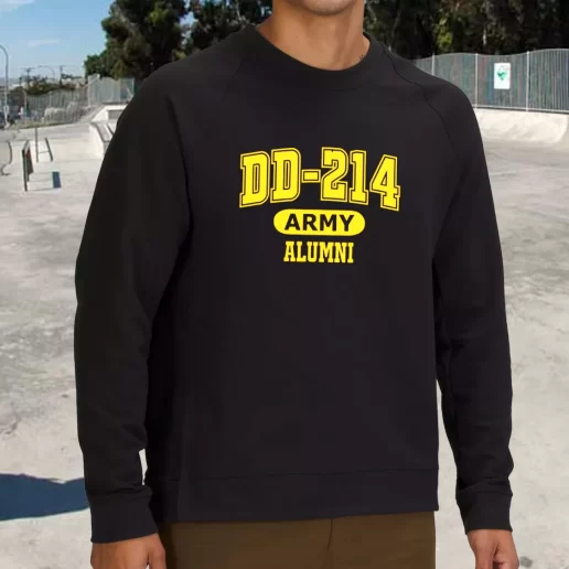 Streetwear Sweatshirt DD 214 Army Alumni Army Veterans Day Gifts 1