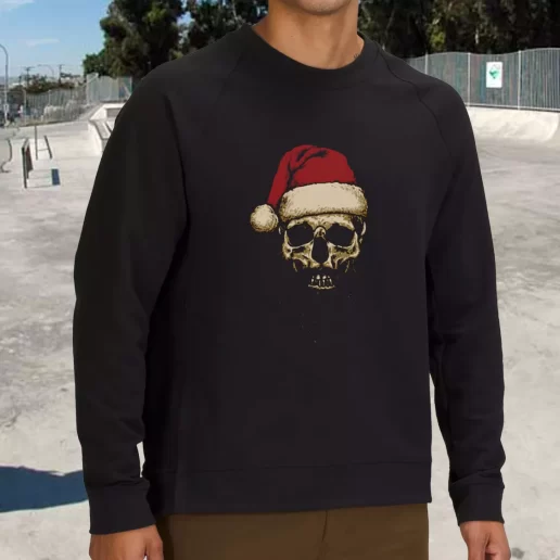 Streetwear Sweatshirt Father Christmas Santa Skull Xmas Life Sweater 1