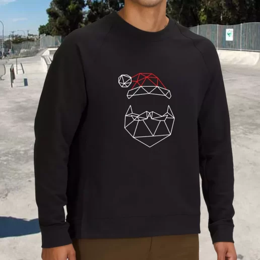 Streetwear Sweatshirt Geometric Santa Father Xmas Life Sweater 1