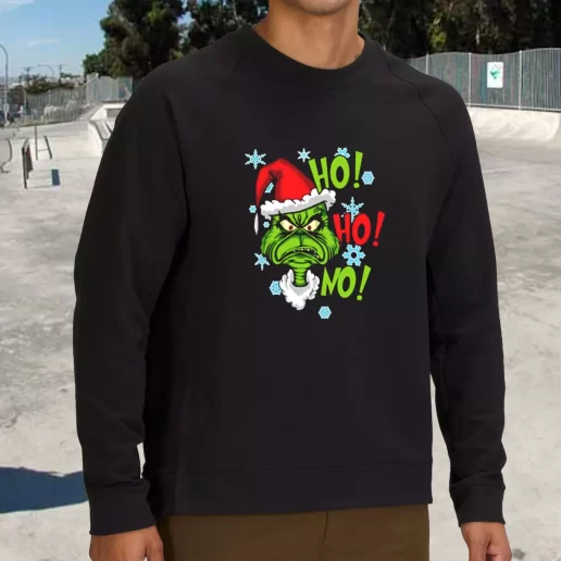 Streetwear Sweatshirt Grinch mashup santa ho ho ho Xmas Life Sweater 1