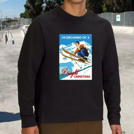 Streetwear Sweatshirt Im Dreaming Of A Dwight Jumper Xmas Life Sweater 1