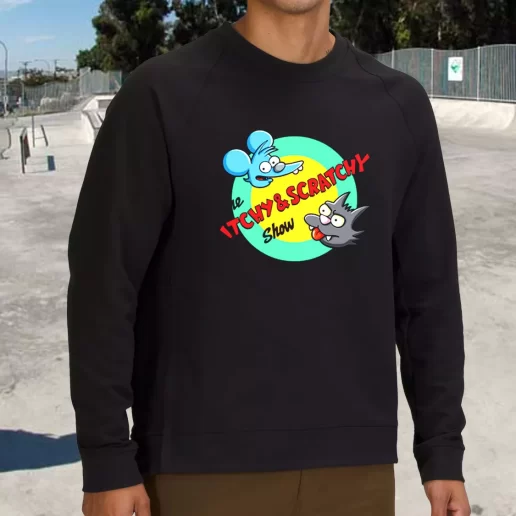 Streetwear Sweatshirt Itchy And Scratchy Show Rocket 1