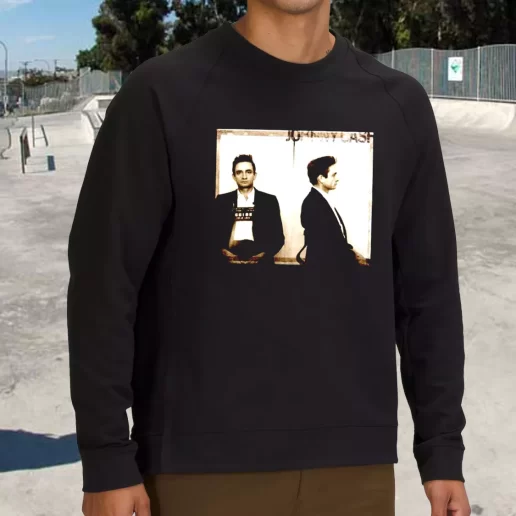 Streetwear Sweatshirt Johnny Cash Mugshot 1