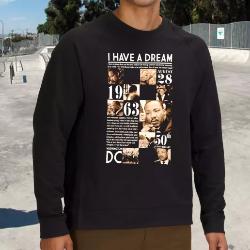 Streetwear Sweatshirt Martin Luther King Anniversary 1963 1