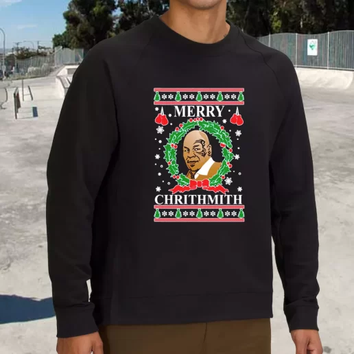 Streetwear Sweatshirt OnCoast Mike Tyson Merry Chrithmith Ugly Christmas Xmas Life Sweater 1