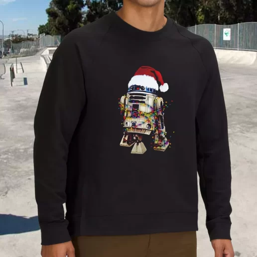 Streetwear Sweatshirt R2D2 Christmas Lights Xmas Life Sweater 1