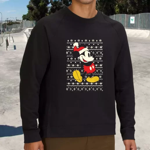 Streetwear Sweatshirt Santa Mickey mouse ugly Christmas Xmas Life Sweater 1