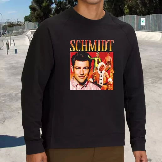 Streetwear Sweatshirt Schmidt Homage TV Icon Xmas Life Sweater 1
