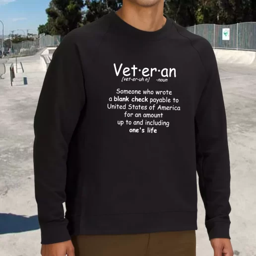 Streetwear Sweatshirt Veteran Definition Army Veterans Day Gifts 1