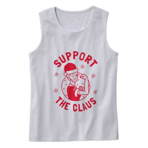 Support The Claus Gym Christmas Tank Top 1
