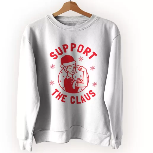 Support The Claus Ugly Christmas Sweater 1