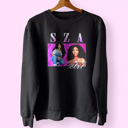 Sza CTRL Retro Vintage Hip Hop Trendy Sweatshirt Style 1