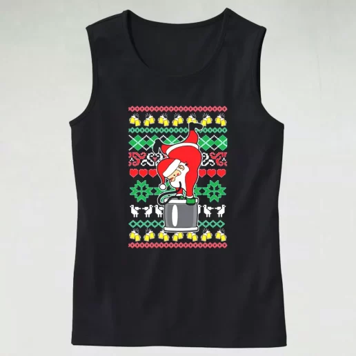 Tank Top Funny Santa Claus Keg Stand Tank Top Xmas Idea 1