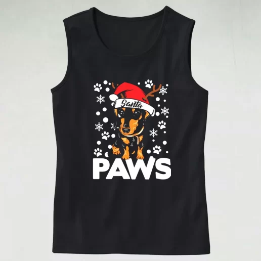 Tank Top Santa Paws Dachshund Dog Christmas Tank Top Xmas Idea 1