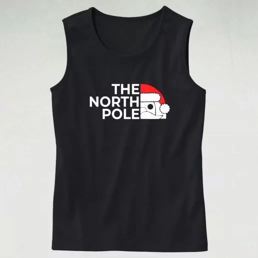 Tank Top The NORTH POLE Santa Christmas Tank Top Xmas Idea 1