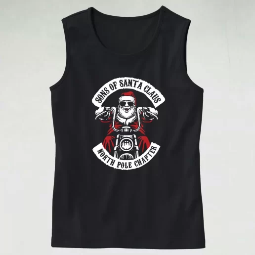 Tank Top The North Pole Chapter Biker Christmas Tank Top Xmas Idea 1