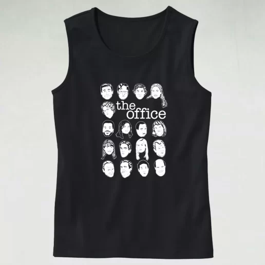 Tank Top The US Office Character Faces Tank Top Xmas Idea 1