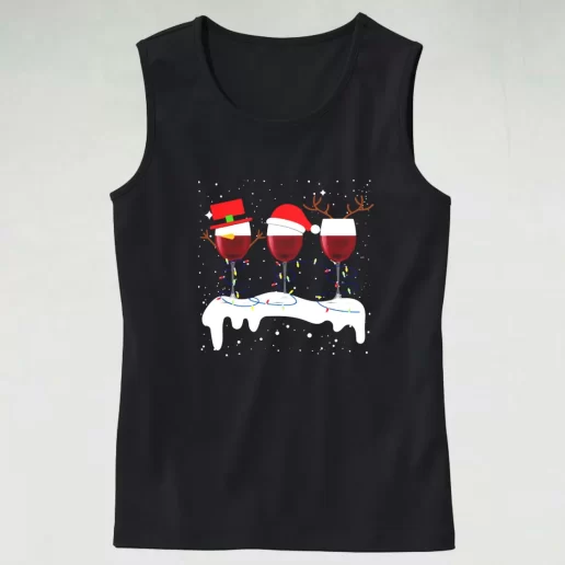 Tank Top X Mas Santa Wine Glass Tank Top Xmas Idea 1