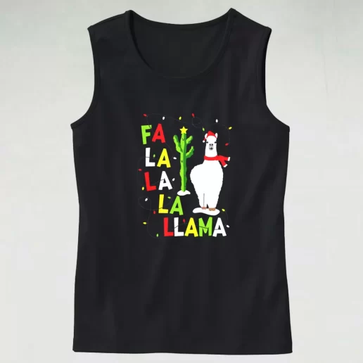 Tank Top Xmas Falala Alpaca Funny Ugly Tank Top Xmas Idea 1