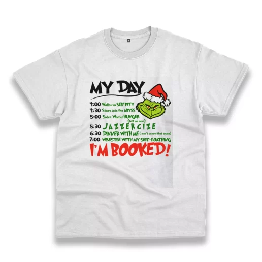 The Grinch Christmas Schedule Funny Christmas T Shirt 1