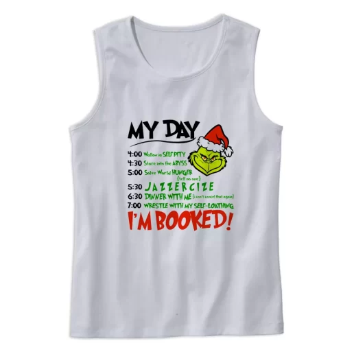 The Grinch Christmas Schedule Gym Christmas Tank Top 1