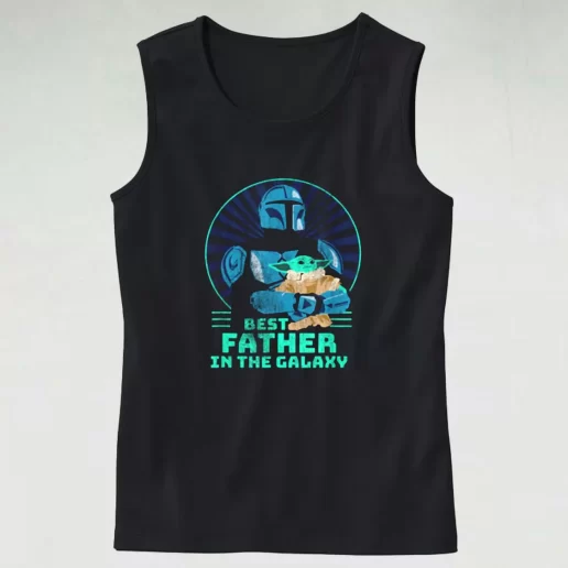 The Mandalorian And Grogu Best Father In The Galaxy Dad Gym Tank Top 1