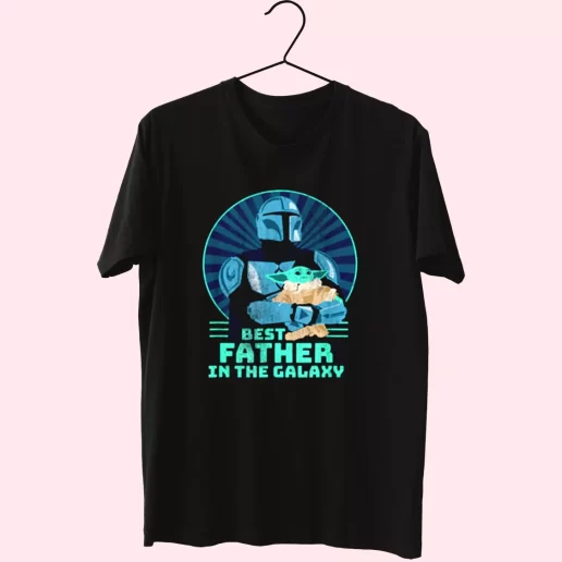 The Mandalorian And Grogu Best Father In The Galaxy T Shirt For Dad 1