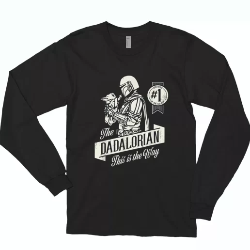 The Mandalorian And Grogu Dadalorian This Is The Way Long Sleeve T Shirt Gift 1