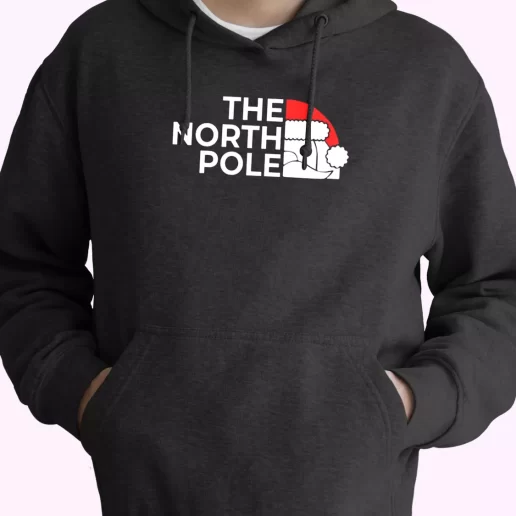 The NORTH POLE Santa Christmas Hoodie Xmas Outfits 1