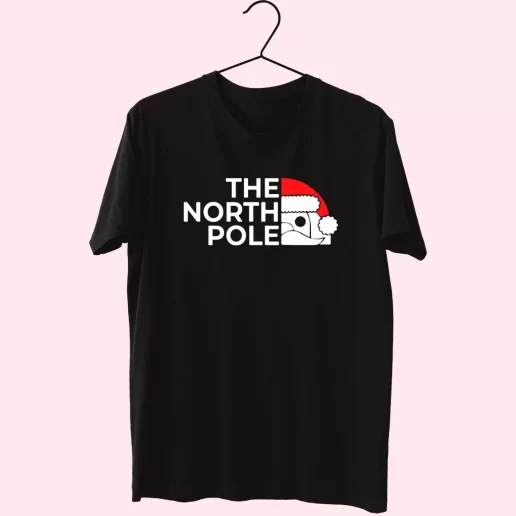 The NORTH POLE Santa Christmas T Shirt Xmas Design 1