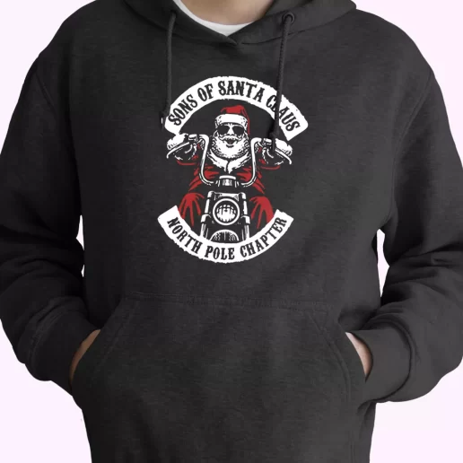 The North Pole Chapter Biker Christmas Hoodie Xmas Outfits 1