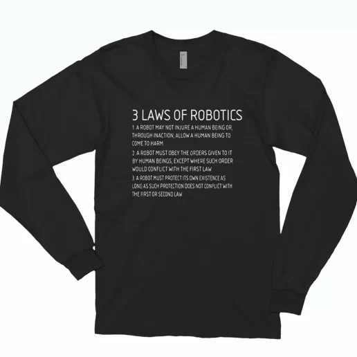 Three Laws Of Robotics Trendy Long Sleeve T Shirt 1