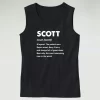 Travis Scott Name Meaning Aesthetic Tank top 1