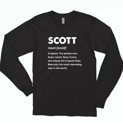 Travis Scott Name Meaning Trendy Long Sleeve T Shirt 1