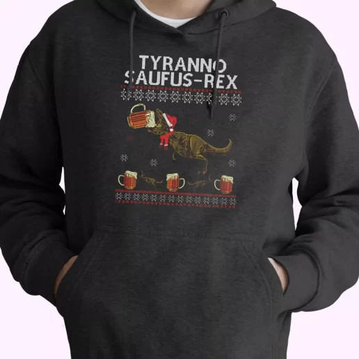 Tyranno Saufus Rex Drink Beer Hoodie Xmas Outfits 1