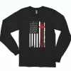 USA Patriotic Faith Over Fear Combat Long Sleeve T Shirt 1