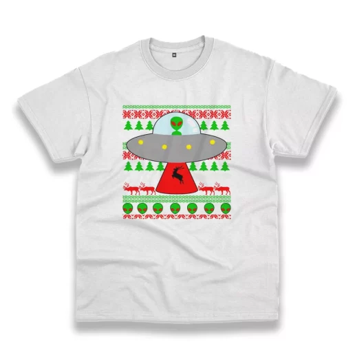 Ufo Alien Ugly Christmas Funny Christmas T Shirt 1