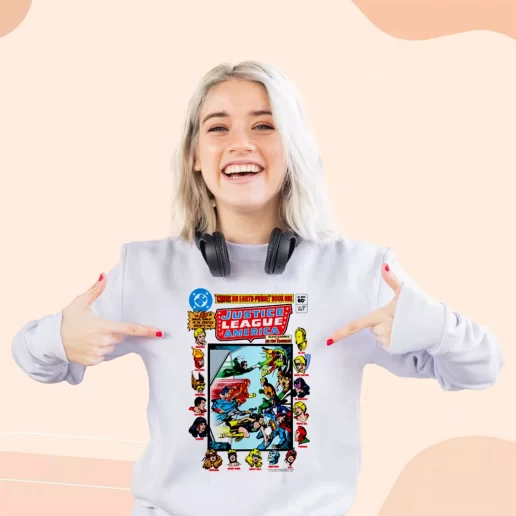 Ugly Sweatshirt Justice League Crisis On Earth Gift For Earth Day 1