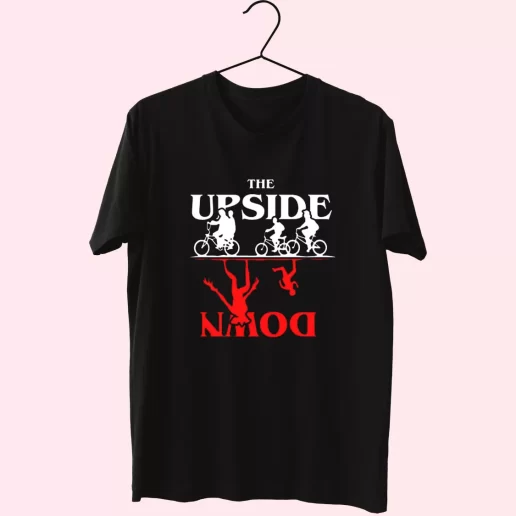 Upside Down Stranger Things Casual Trendy T Shirt 1