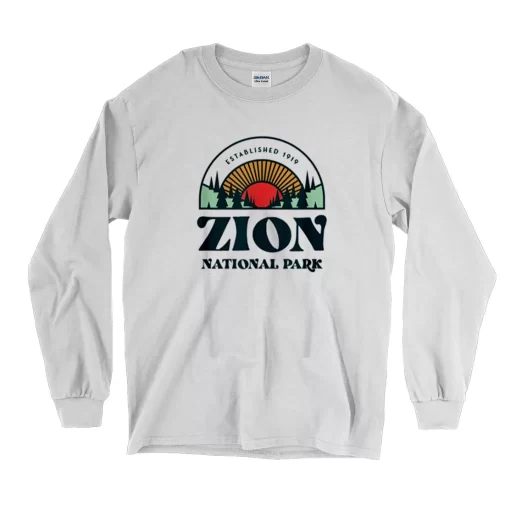 Utah Zion National Park Earth Day Long Sleeve T Shirt 1