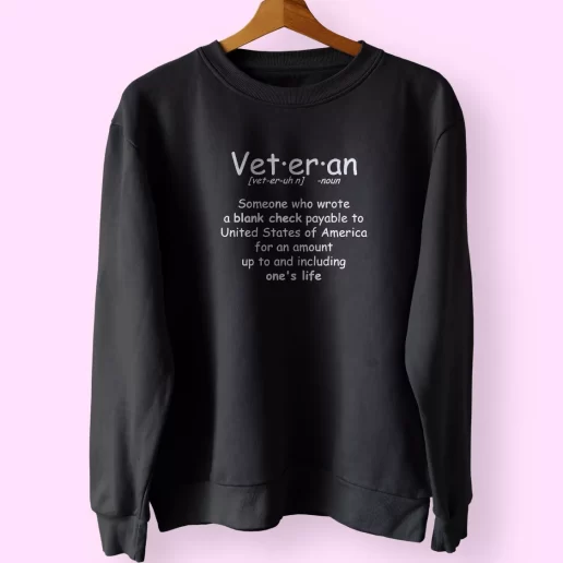 Veteran Definition Holiday Sweatshirt 1