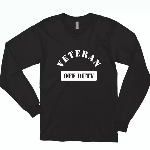 Veteran Off Duty Combat Long Sleeve T Shirt 1