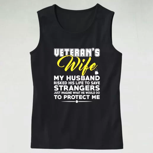 Veterans Wife My Husband Army Tank Top 1