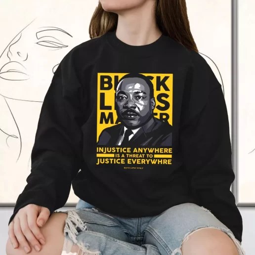 Vintage Sweatshirt Black Lives Matter Martin Luther King Jr 1